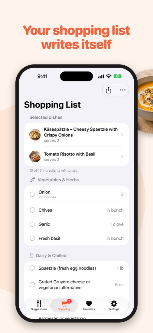 Shopping list